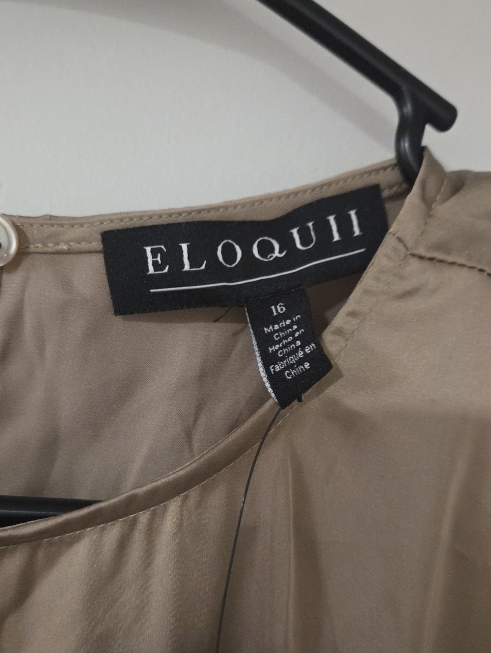 NWT, Eloquii draped blouse - Picture 5 of 5